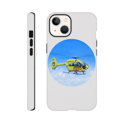 Peter Hoogenberg - Phone Case Tough - Ambulance Helicopter Wadden Islands Phone Case TP Aviation Art iPhone 13 