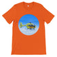 Peter Hoogenberg - T-shirt - Ambulance Helicopter Wadden Islands - Premium Unisex T-shirt TP Aviation Art Orange S 