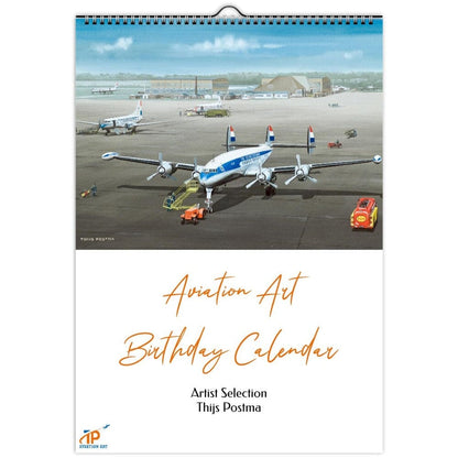 Thijs Postma - Aviation Art Birthday Calendar - Artist Selection Calendar TP Aviation Art Size A3 (29.7 x 42 cm) 