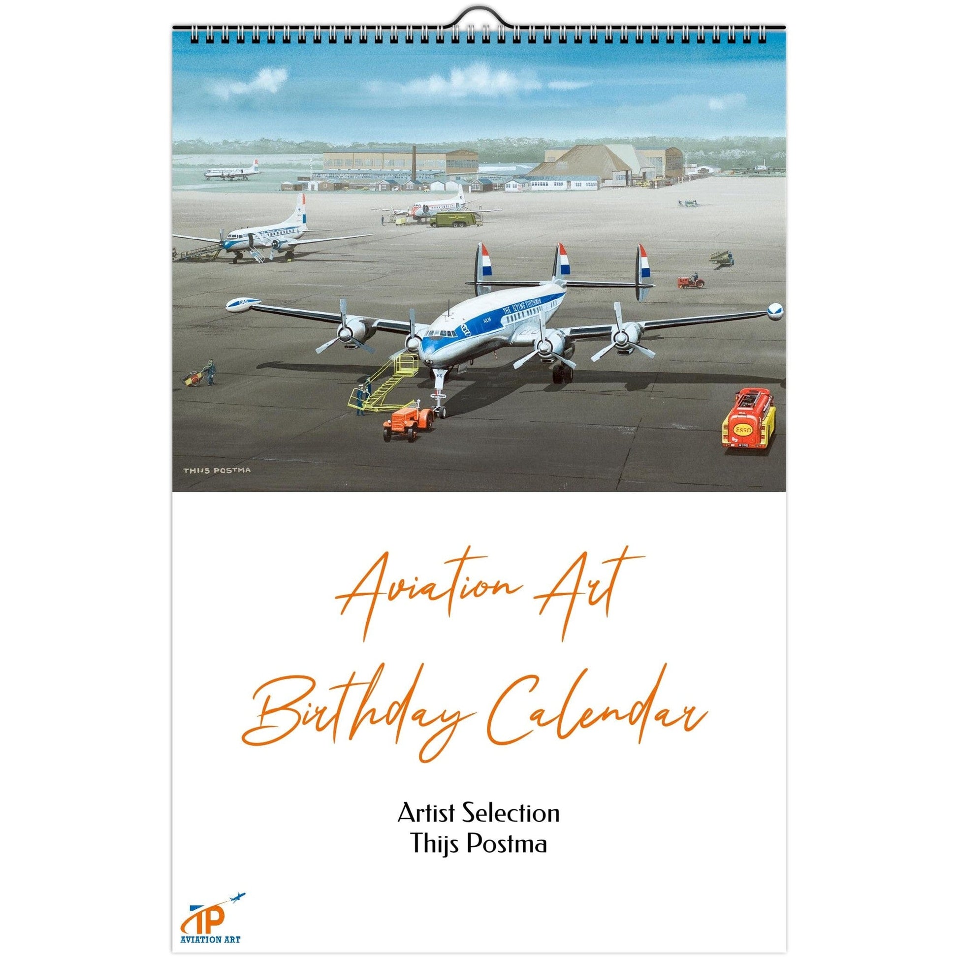 Thijs Postma - Aviation Art Birthday Calendar - Artist Selection (US & CA) Calendar TP Aviation Art Size Ledger (11″x16.5″) 