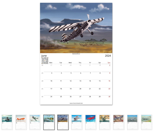 Thijs Postma - Aviation Art Calendar 2024 - Artist Selection Calendar TP Aviation Art 