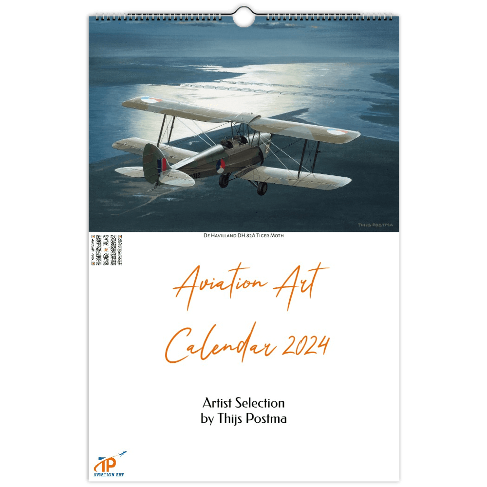 Thijs Postma - Aviation Art Calendar 2024 - Artist Selection (US & CA) Calendar TP Aviation Art 