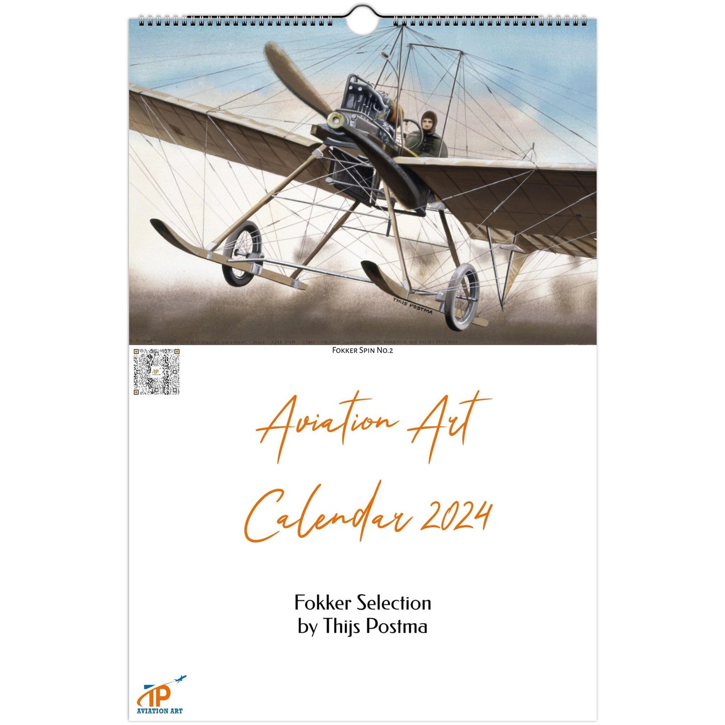 Thijs Postma - Aviation Art Calendar 2024 - Fokker Selection (US & CA) Calendar TP Aviation Art 