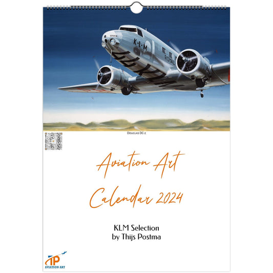 Thijs Postma - Aviation Art Calendar 2024 - KLM Selection Calendar TP Aviation Art 