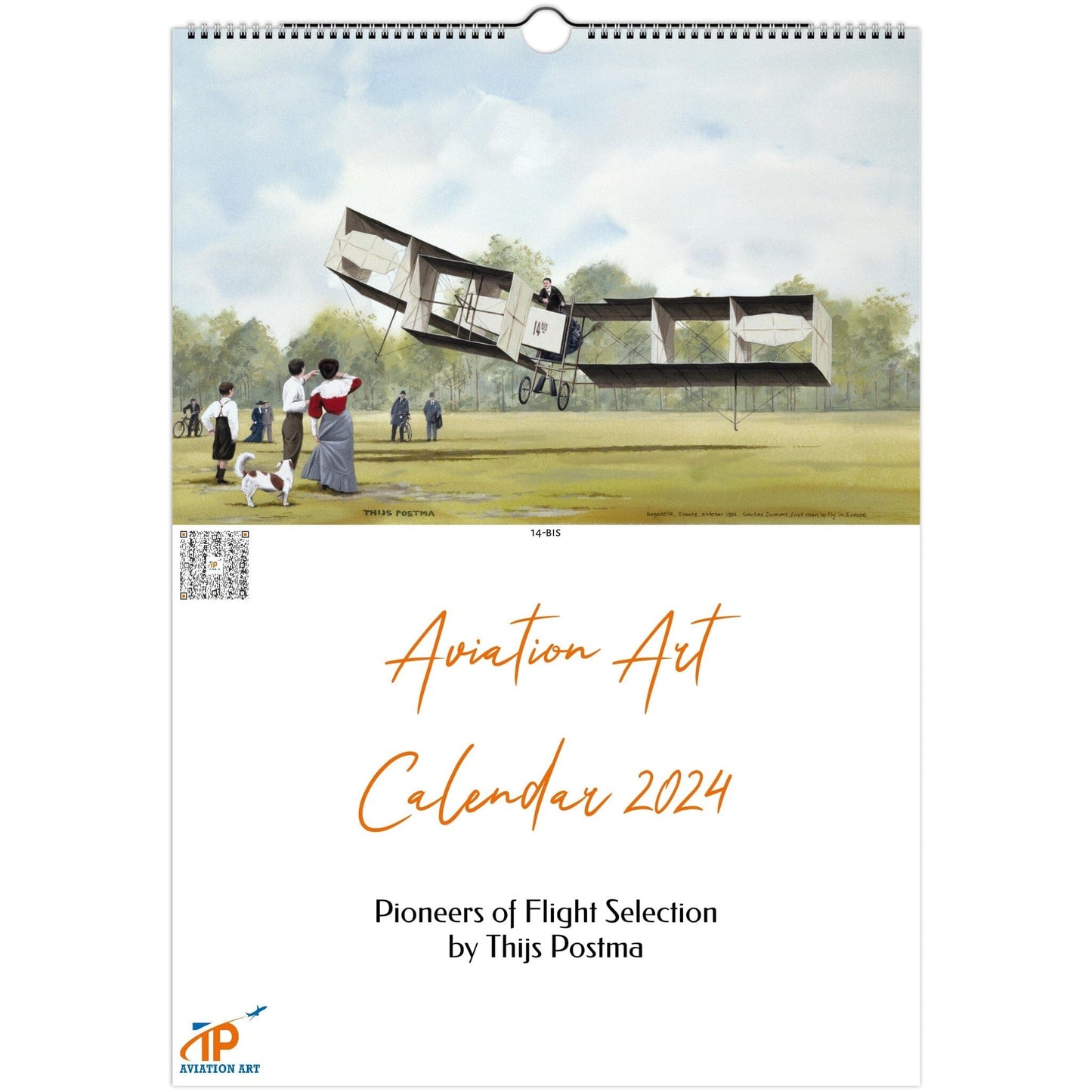 Thijs Postma - Aviation Art Calendar 2024 - Pioneers Of Flight Selection Calendar TP Aviation Art 