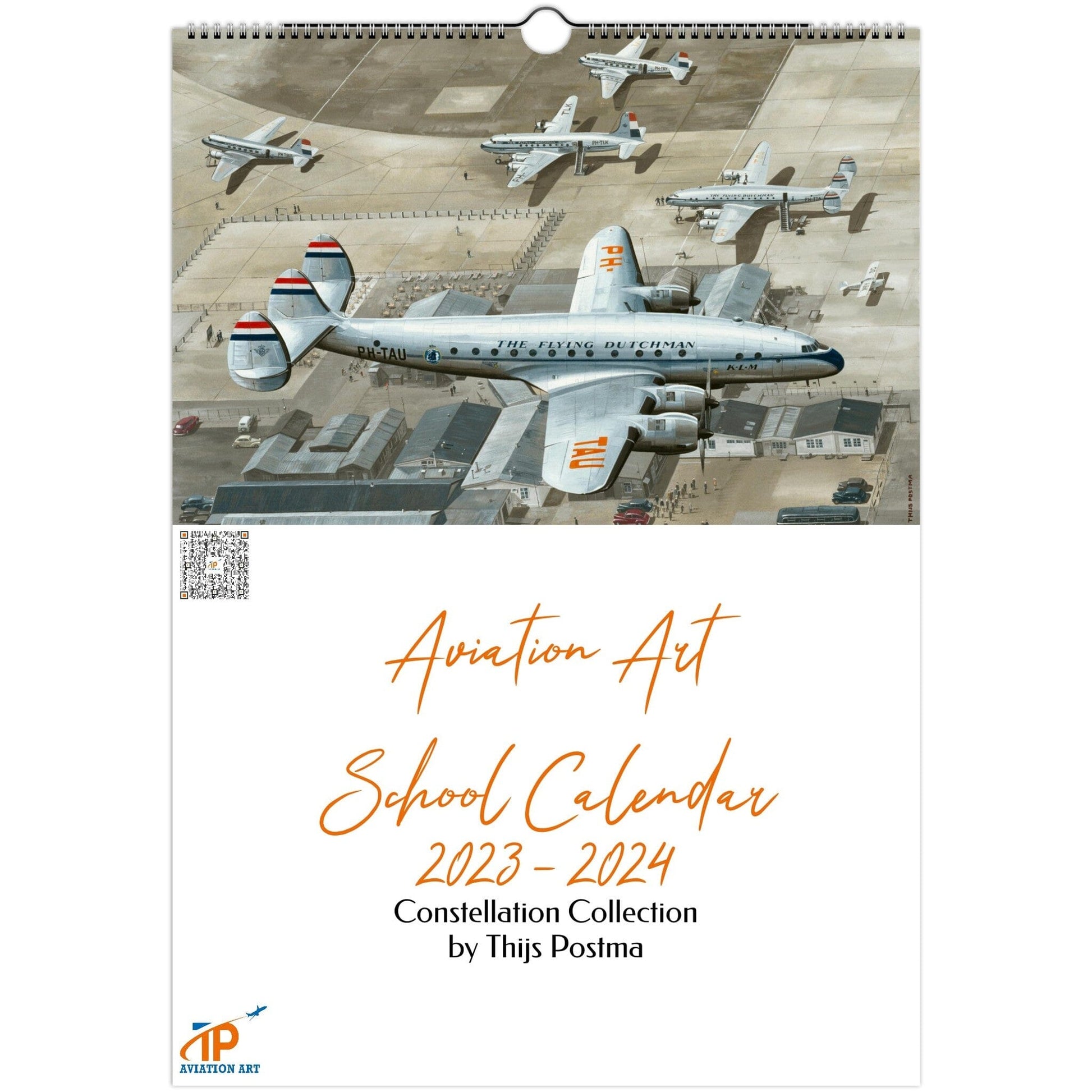 Thijs Postma - Aviation Art School Calendar 2023-2024 - Constellation Collection Calendar TP Aviation Art 
