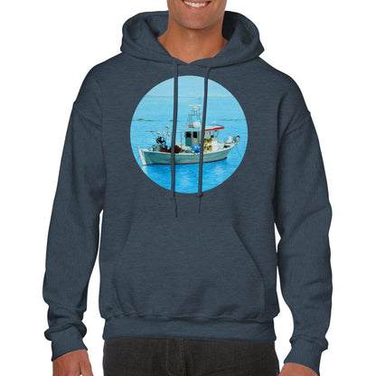 Thijs Postma - Hoodie - Fisherman's Boat Greece - Classic Unisex Pullover Hoodie TP Aviation Art dark heather S 
