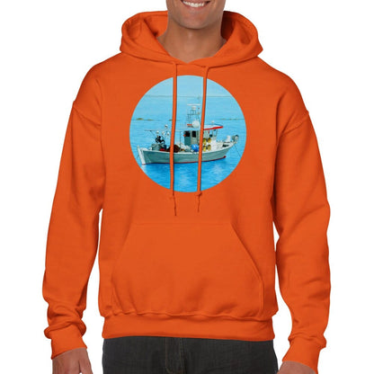 Thijs Postma - Hoodie - Fisherman's Boat Greece - Classic Unisex Pullover Hoodie TP Aviation Art Orange S 