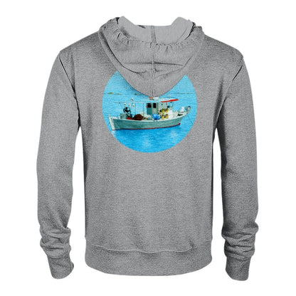 Thijs Postma - Hoodie - Fisherman's Boat Greece - Classic Unisex Zip Hoodie TP Aviation Art Sports Grey S 