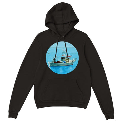 Thijs Postma - Hoodie - Fisherman's Boat Greece - Premium Unisex Pullover Hoodie TP Aviation Art Black XS 