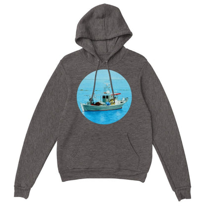 Thijs Postma - Hoodie - Fisherman's Boat Greece - Premium Unisex Pullover Hoodie TP Aviation Art Charcoal Heather XS 