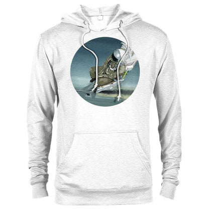 Thijs Postma - Hoodie - General Dynamics F-16A KLu Using The Ejection Seat - Premium Unisex Pullover Hoodie TP Aviation Art White XS 