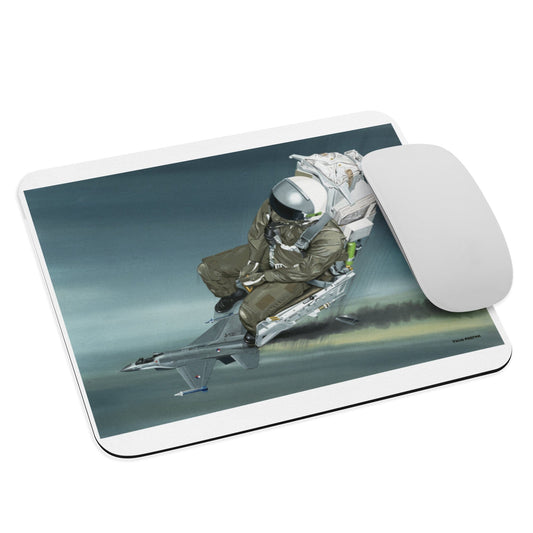 Thijs Postma - Mouse Pad - General Dynamics F-16A KLu Using The Ejection Seat Mouse Pads TP Aviation Art 