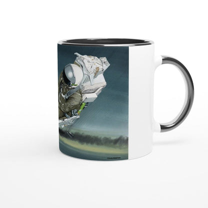 Thijs Postma - Mug - General Dynamics F-16A KLu Using The Ejection Seat - Ceramic 11oz Mugs TP Aviation Art 