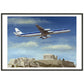 Thijs Postma - Poster - 1967 Douglas DC-8-63 Acropolis - Metal Frame Poster - Metal Frame TP Aviation Art 70x100 cm / 28x40″ Black 