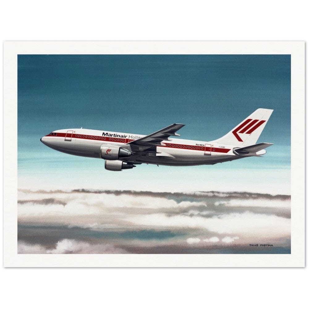 Thijs Postma - Poster - Airbus A310 Martinair Poster Only TP Aviation Art 