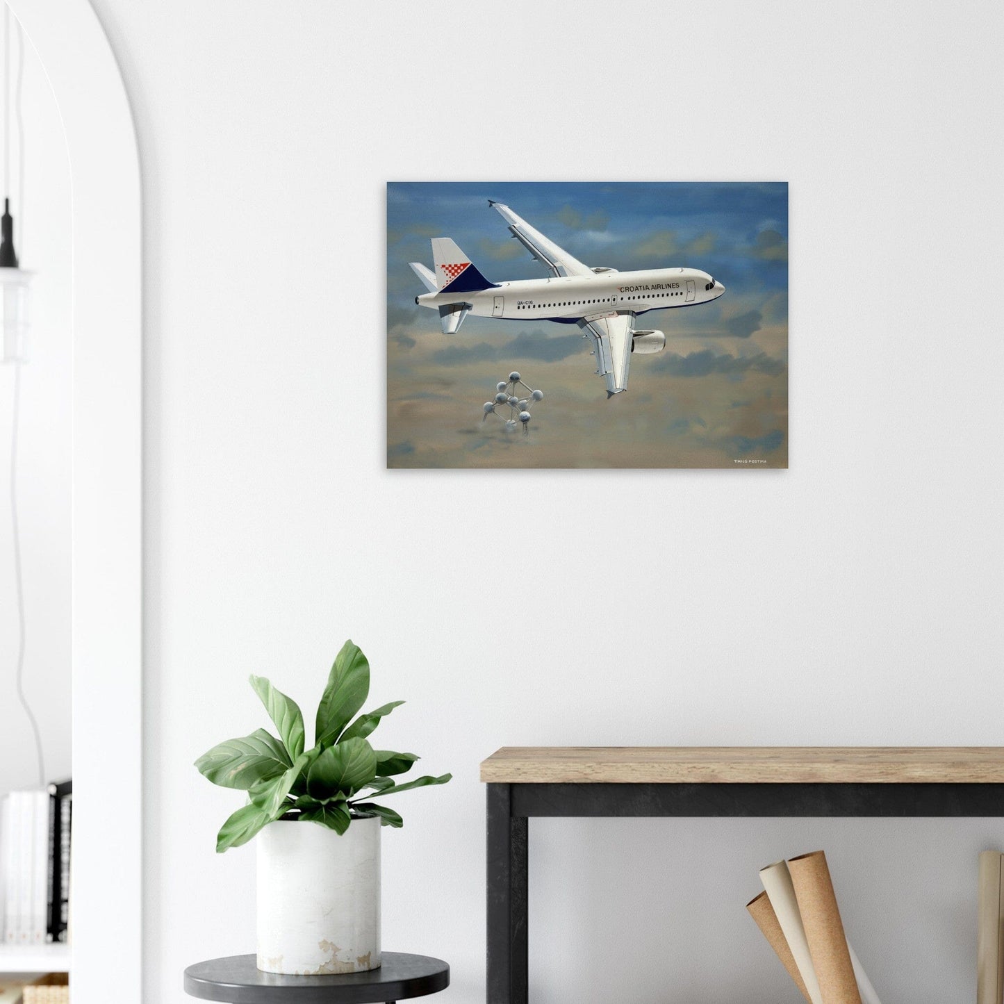 Thijs Postma - Poster - Airbus A319 Croatia Airlines Poster Only TP Aviation Art 