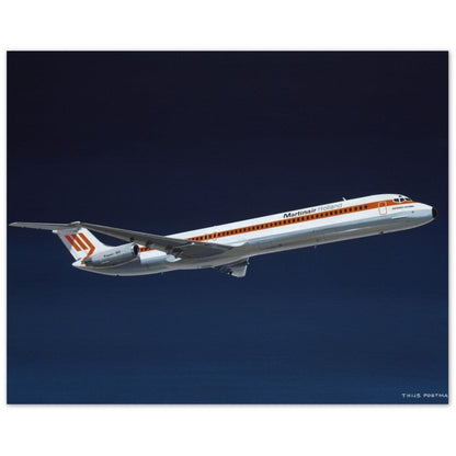Thijs Postma - Poster - Aluminum - Douglas DC-9 MD-82 Martinair Aluminum Print TP Aviation Art 40x50 cm / 16x20″ 