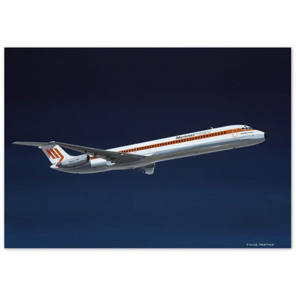 Thijs Postma - Poster - Aluminum - Douglas DC-9 MD-82 Martinair Aluminum Print TP Aviation Art 70x100 cm / 28x40″ 
