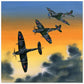 Thijs Postma - Poster - Aluminum - Supermarine Spitfire Mk.24 In HongKong Aluminum Print TP Aviation Art 50x50 cm / 20x20″ 