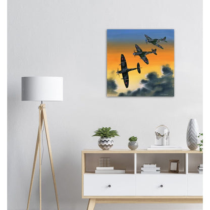 Thijs Postma - Poster - Aluminum - Supermarine Spitfire Mk.24 In HongKong Aluminum Print TP Aviation Art 