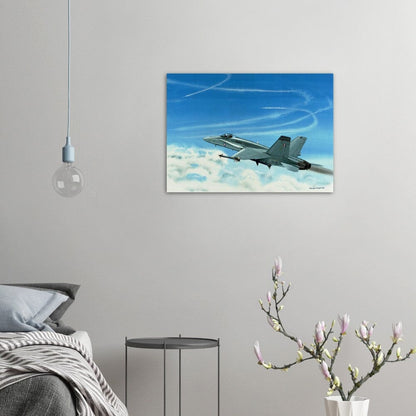 Thijs Postma - Poster - Australian McDonnell F/A-18C Hornet On Its Way Poster Only TP Aviation Art 