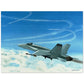 Thijs Postma - Poster - Australian McDonnell F/A-18C Hornet On Its Way Poster Only TP Aviation Art 45x60 cm / 18x24″ 