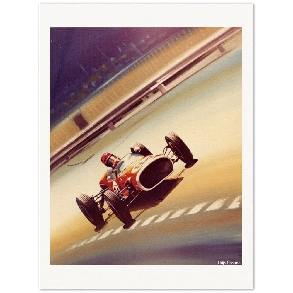 Thijs Postma - Poster - Auto DAF racer Poster Only TP Aviation Art 45x60 cm / 18x24″ 