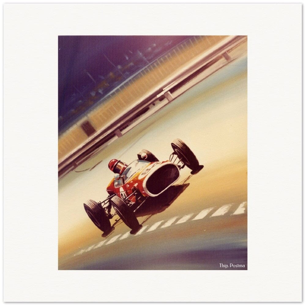 Thijs Postma - Poster - Auto DAF racer Poster Only TP Aviation Art 50x50 cm / 20x20″ 