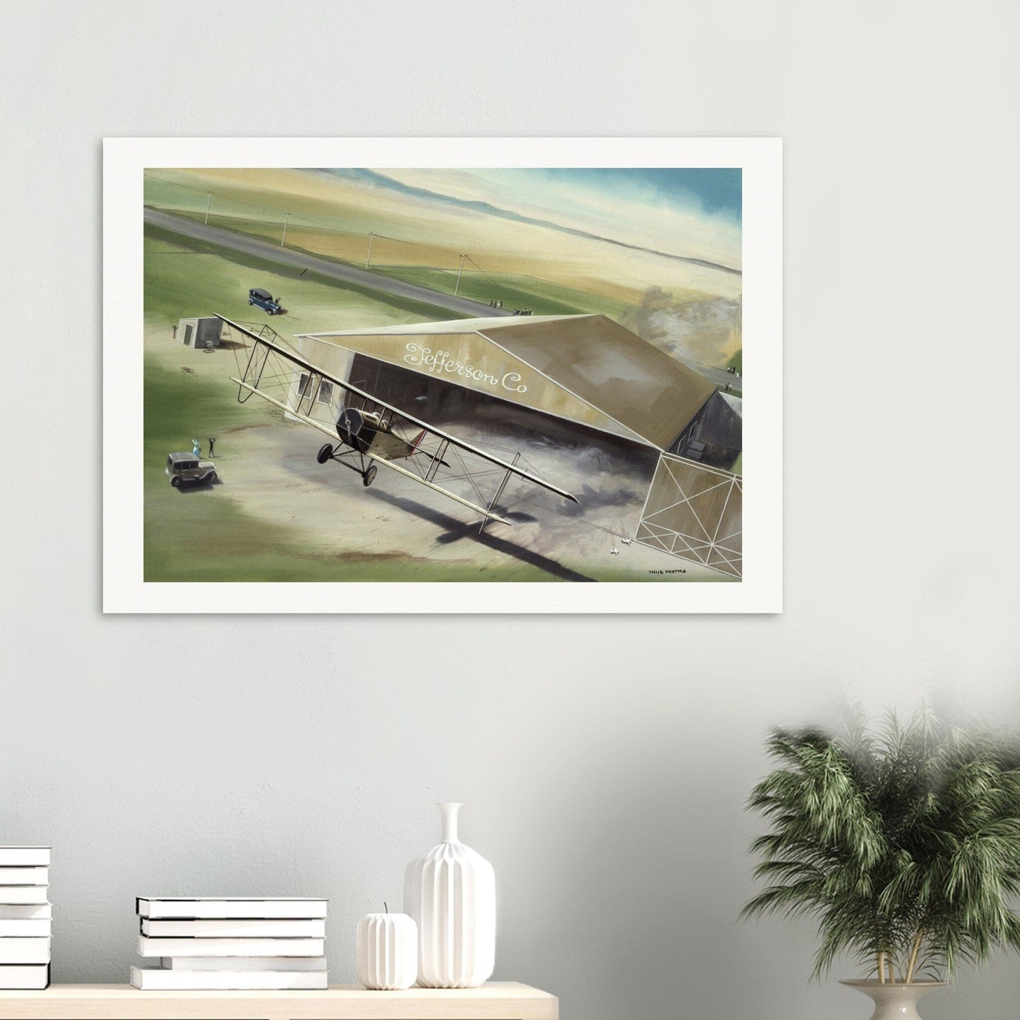 Thijs Postma - Poster - Barnstorming With Curtiss JN 'Jenny' Poster Only TP Aviation Art 