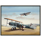 Thijs Postma - Poster - Boeing 40 Getting Aboard - Metal Frame Poster - Metal Frame TP Aviation Art 60x80 cm / 24x32″ Black 