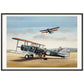 Thijs Postma - Poster - Boeing 40 Getting Aboard - Metal Frame Poster - Metal Frame TP Aviation Art 70x100 cm / 28x40″ Black 