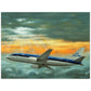 Thijs Postma - Poster - Boeing 737-300 KLM Between Two Cloud Layers Poster Only TP Aviation Art 45x60 cm / 18x24″ 
