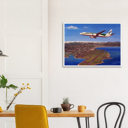 Thijs Postma - Poster - Boeing 737-700 Transavia Overhead Nice Poster Only TP Aviation Art 