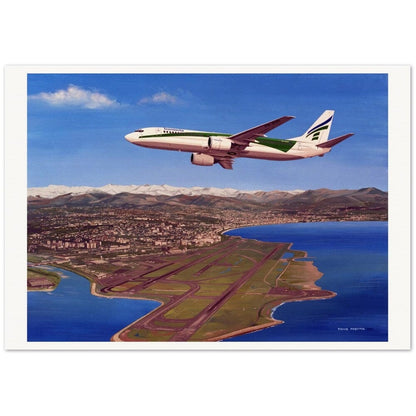 Thijs Postma - Poster - Boeing 737-700 Transavia Overhead Nice Poster Only TP Aviation Art 70x100 cm / 28x40″ 