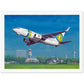 Thijs Postma - Poster - Boeing 737-700 Transavia Taking Off At Rotterdam Poster Only TP Aviation Art 60x80 cm / 24x32″ 