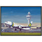 Thijs Postma - Poster - Boeing 737-800 Transavia Schiphol Airport - Metal Frame Poster - Metal Frame TP Aviation Art 50x70 cm / 20x28″ 