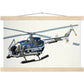 Thijs Postma - Poster - Bolkow Bo-105 Cutaway - Hanger Poster - Hanger TP Aviation Art 30x45 cm / 12x18″ natural wood 