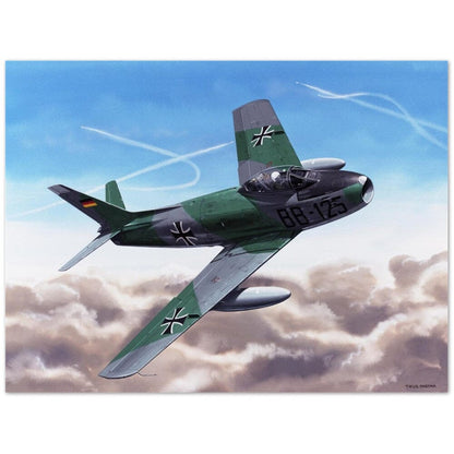 Thijs Postma - Poster - Canadair Sabre Mk.5 Luftwaffe Poster Only TP Aviation Art 60x80 cm / 24x32″ 