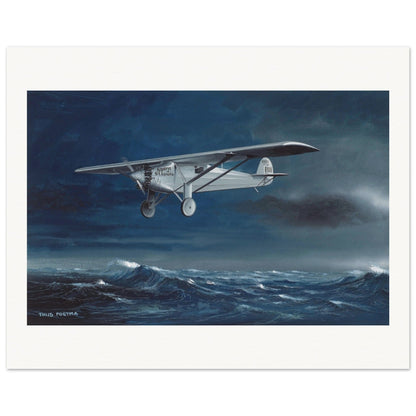 Thijs Postma - Poster - Charles Lindbergh Spirit of St. Louis 1927 Poster Only TP Aviation Art 40x50 cm / 16x20″ 