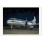 Thijs Postma - Poster - Convair 240 KLM At Night Poster Only TP Aviation Art 70x100 cm / 28x40″ 