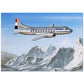 Thijs Postma - Poster - Convair 240 PH-TEB Over The Alps Poster Only TP Aviation Art 50x70 cm / 20x28″ 