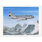 Thijs Postma - Poster - Convair 240 PH-TEB Over The Alps Poster Only TP Aviation Art 60x80 cm / 24x32″ 