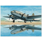 Thijs Postma - Poster - Curtiss C-46 With Water Reflection Poster Only TP Aviation Art 45x60 cm / 18x24″ 
