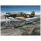 Thijs Postma - Poster - Curtiss P-40B Shooting Down a Japanese Ki-27 Otsu Poster Only TP Aviation Art 45x60 cm / 18x24″ 