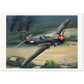 Thijs Postma - Poster - Curtiss P-40N Warhawk On The Attack Poster Only TP Aviation Art 70x100 cm / 28x40″ 