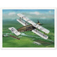 Thijs Postma - Poster - De Havilland DH.16 Arriving Schiphol Poster Only TP Aviation Art 60x80 cm / 24x32″ 