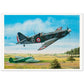 Thijs Postma - Poster - Dewoitine D.520 Inspecting The Kill Poster Only TP Aviation Art 70x100 cm / 28x40″ 