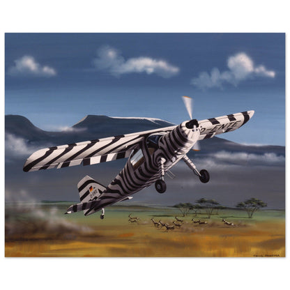 Thijs Postma - Poster - Dornier Do 27 Grzimek Serengeti Poster Only TP Aviation Art 40x50 cm / 16x20″ 