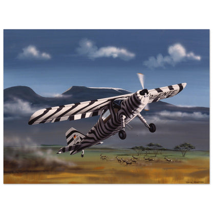 Thijs Postma - Poster - Dornier Do 27 Grzimek Serengeti Poster Only TP Aviation Art 60x80 cm / 24x32″ 